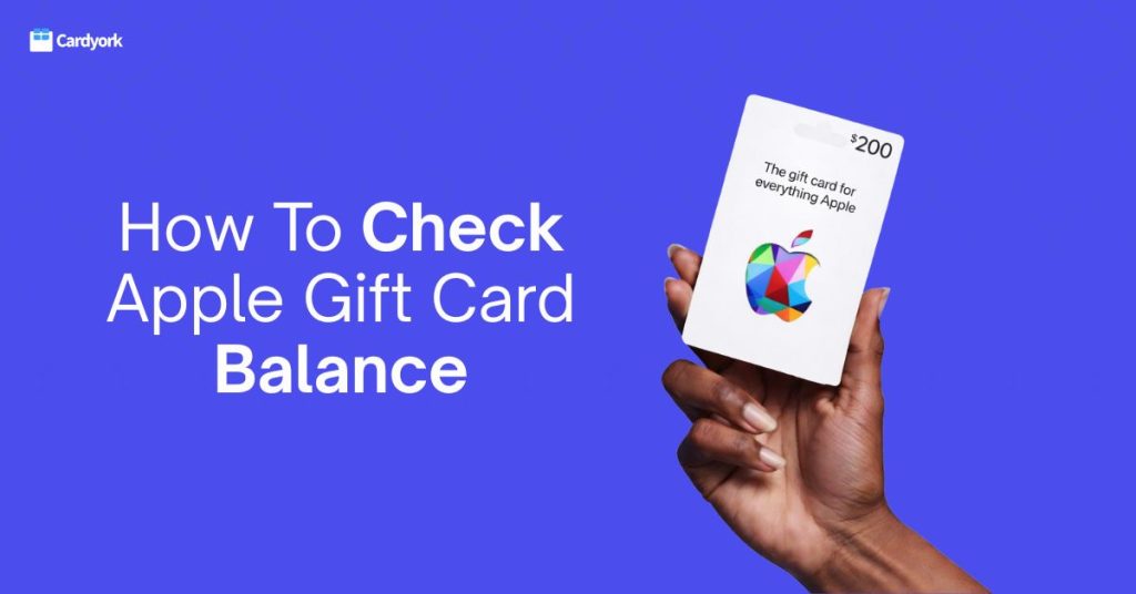 how to check apple gift card balance