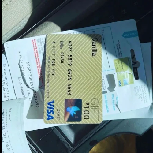 vanilla gift card