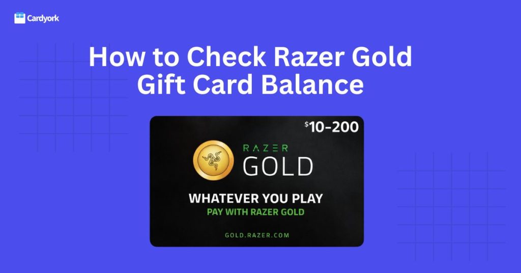 how to check razer gold gift card balance
